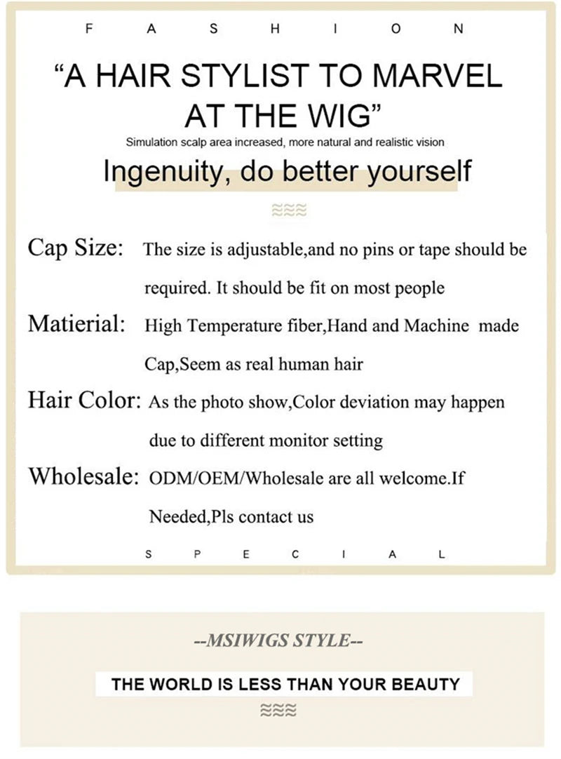 MSIWIGS Women's Short Pix Cut Blonde Straight Wig Natural Synthetic For White Lady Daily Wear High Tempreture Fiber