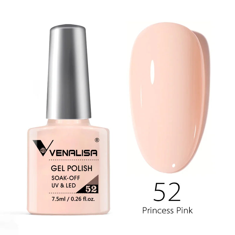 VENALISA 7.5ml Nail Gel Polish VIP4 HEMA Free Semi Permanent Soak off UV LED Nail Gel Varnish Full Coverage Nail Gel Lacquer