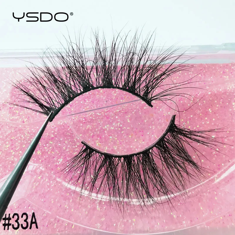 YSDO 1 Pair 3D Mink Lashes Cruelty Free Eyelashes Makeup Maquillaje False Eyelashes Fluffy Fake Lashes Thick Faux Cils Maquiagem