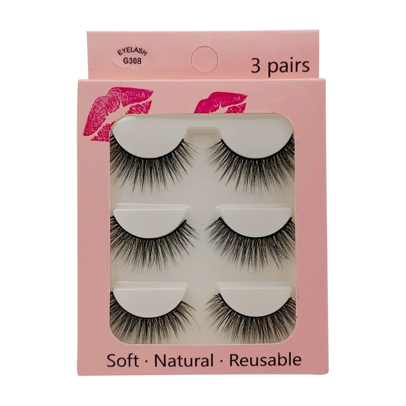 SHIDISHANGPIN Mink Lashes 2/30/50/100 Boxes 3D Eyelashes Luxury Dramatic Volume 3D False Eyelashes Extension Maquiagem