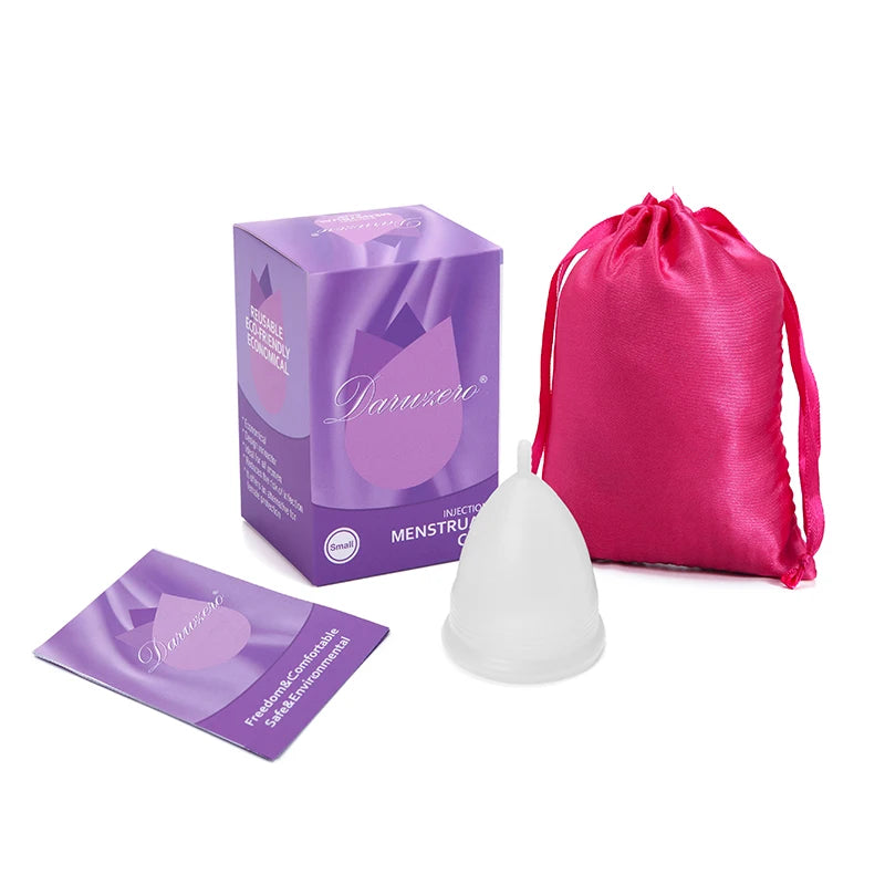 2pcs Medical Grade Silicone Menstrual Cup Menstrual Cup Menstrual Collector Feminine Hygiene Period Cup for Menstrual Period