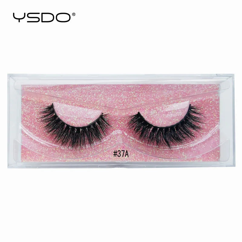 YSDO 1 Pair 3D Mink Lashes Cruelty Free Eyelashes Makeup Maquillaje False Eyelashes Fluffy Fake Lashes Thick Faux Cils Maquiagem