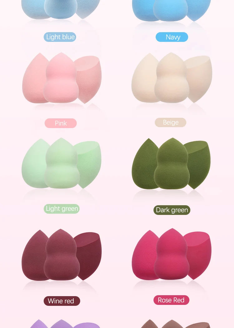 Makeup Foundation Non-latex Sponge Sponge Beauty Egg Dry Water Becomes Bigger Oblique Does Not Eat Powder Puff Make-up Tools