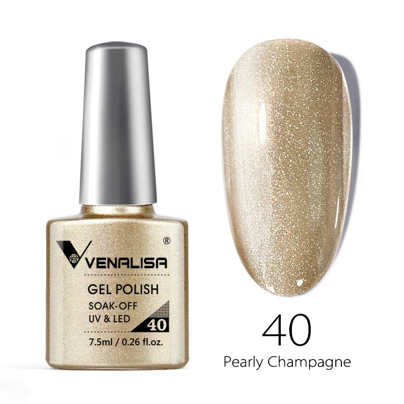 VENALISA 7.5ml Nail Gel Polish VIP4 HEMA Free Semi Permanent Soak off UV LED Nail Gel Varnish Full Coverage Nail Gel Lacquer