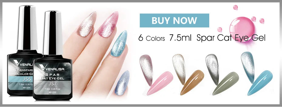 VENALISA 7.5ml Nail Gel Polish VIP4 HEMA Free Semi Permanent Soak off UV LED Nail Gel Varnish Full Coverage Nail Gel Lacquer