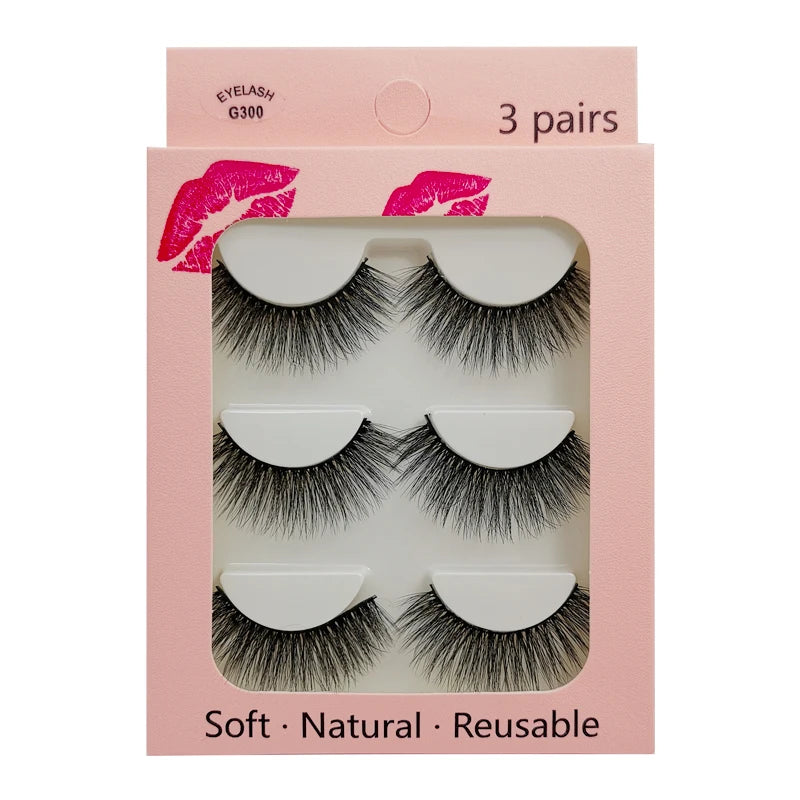 SHIDISHANGPIN Mink Lashes 2/30/50/100 Boxes 3D Eyelashes Luxury Dramatic Volume 3D False Eyelashes Extension Maquiagem