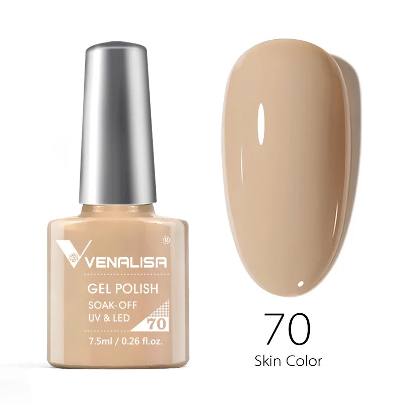 VENALISA 7.5ml Nail Gel Polish VIP4 HEMA Free Semi Permanent Soak off UV LED Nail Gel Varnish Full Coverage Nail Gel Lacquer