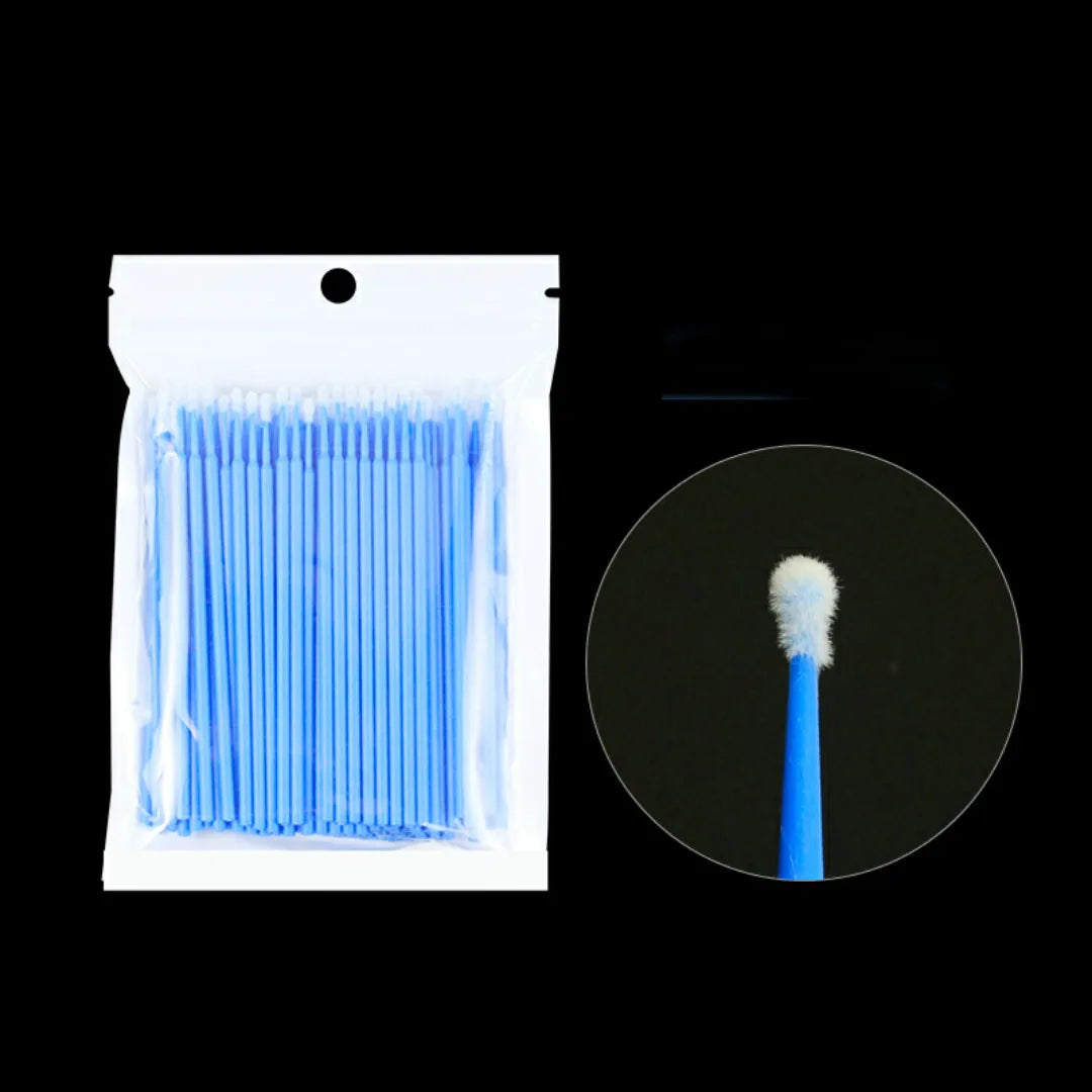 100pcs/lot Durable Micro Disposable Eyelash Extension Individual Applicators Mascara Brush Eyelash Glue Cleaning Tool