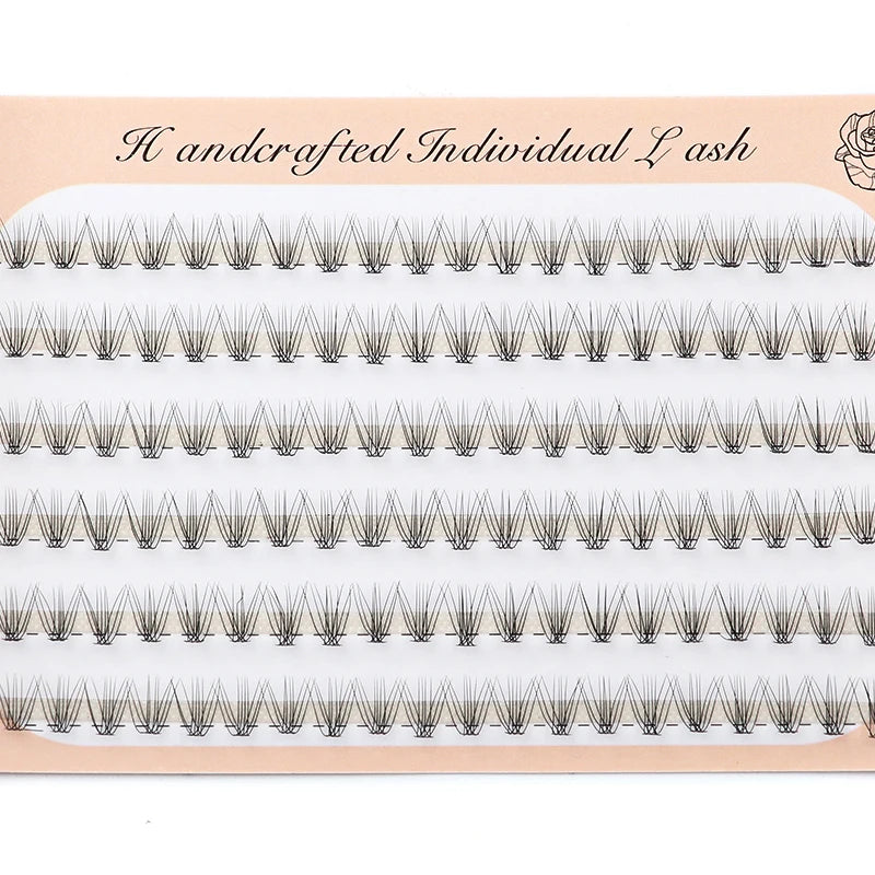 6 Rows 120 Bundles Eyelash Extension Natural Russian Volume Faux Cils Eyelashes Individual 10/20/30D Cluster False Lashes Makeup