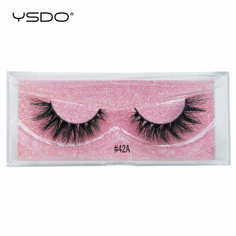 YSDO 1 Pair 3D Mink Lashes Cruelty Free Eyelashes Makeup Maquillaje False Eyelashes Fluffy Fake Lashes Thick Faux Cils Maquiagem
