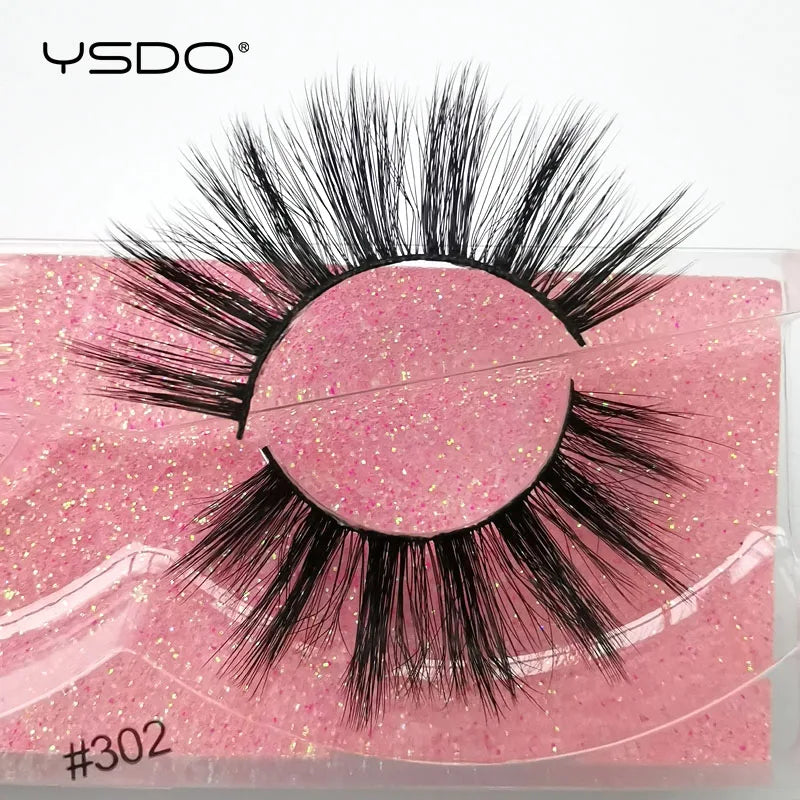 YSDO 1 Pair 3D Mink Lashes Cruelty Free Eyelashes Makeup Maquillaje False Eyelashes Fluffy Fake Lashes Thick Faux Cils Maquiagem