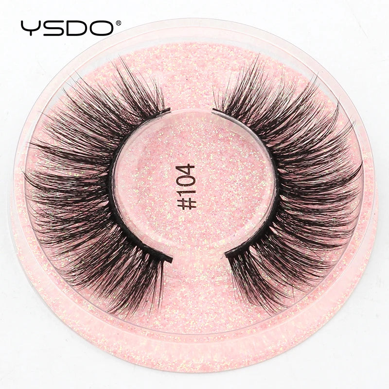 YSDO 1 Pair 3D Mink Lashes Cruelty Free Eyelashes Makeup Maquillaje False Eyelashes Fluffy Fake Lashes Thick Faux Cils Maquiagem