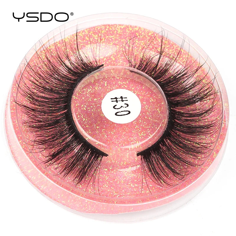YSDO 1 Pair 3D Mink Lashes Cruelty Free Eyelashes Makeup Maquillaje False Eyelashes Fluffy Fake Lashes Thick Faux Cils Maquiagem