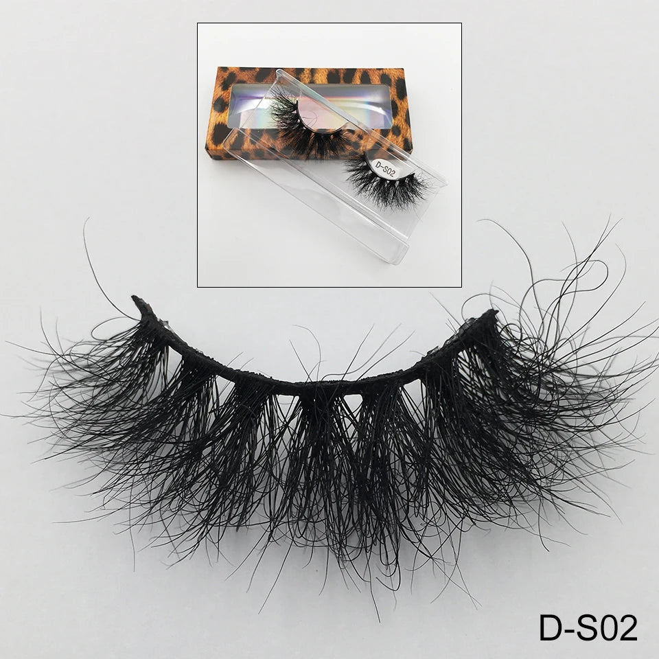 Cruelty Free Fluffy Mink Eyelashes High Quality C/D Curl Soft Wispy Volume Strip Lashes Natural Mink Lashes