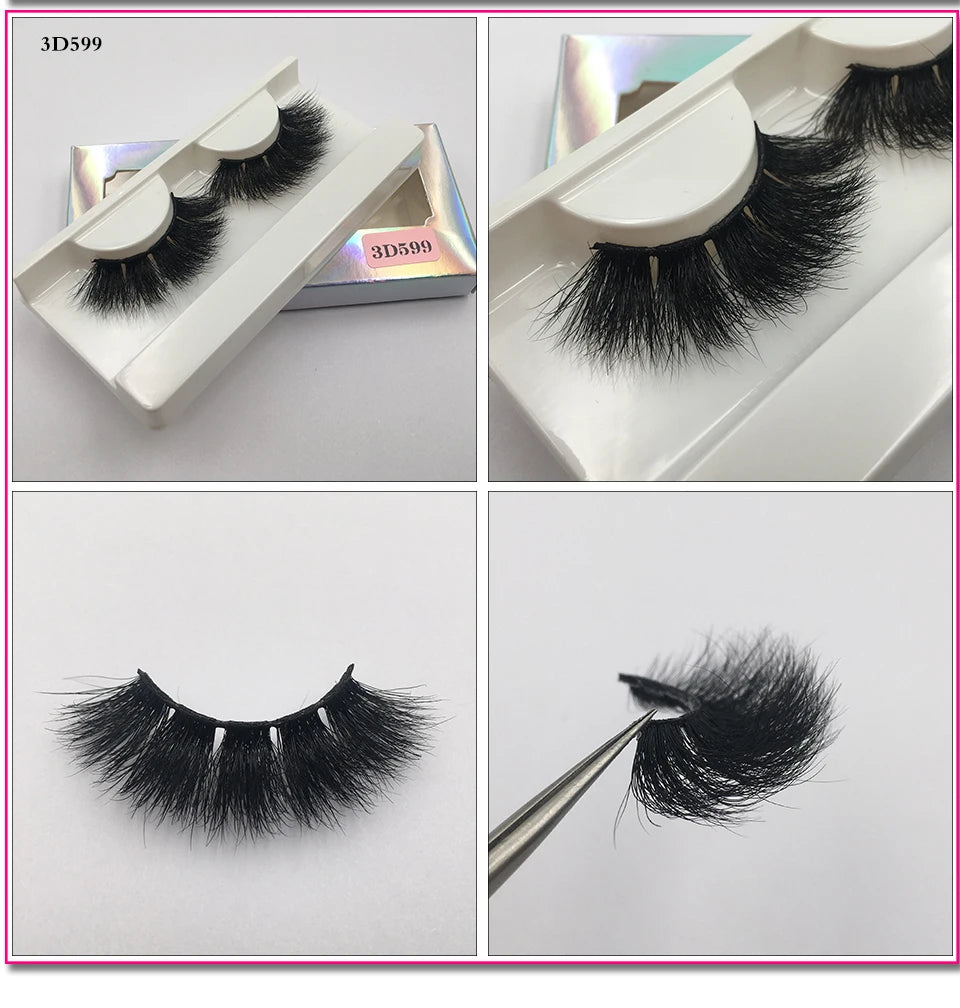 RED SIREN Fluffy Eyelashes 10mm-18mm 3d Mink Eyelashes Handmade Soft Volume Natural Lashes Maquillaje Lash Vendors False Lashes