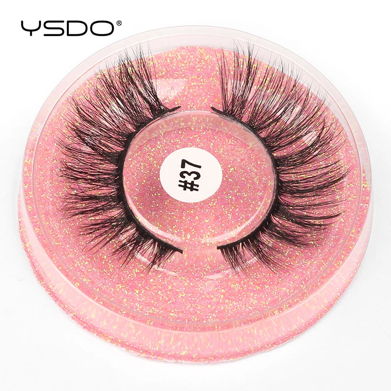 YSDO 1 Pair 3D Mink Lashes Cruelty Free Eyelashes Makeup Maquillaje False Eyelashes Fluffy Fake Lashes Thick Faux Cils Maquiagem