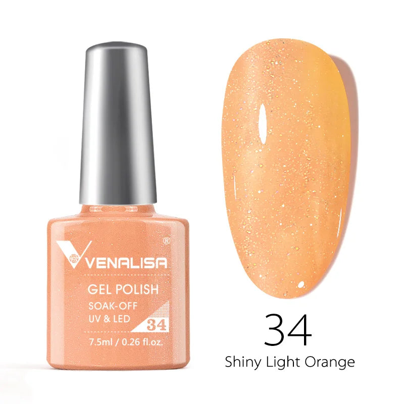 VENALISA 7.5ml Nail Gel Polish VIP4 HEMA Free Semi Permanent Soak off UV LED Nail Gel Varnish Full Coverage Nail Gel Lacquer