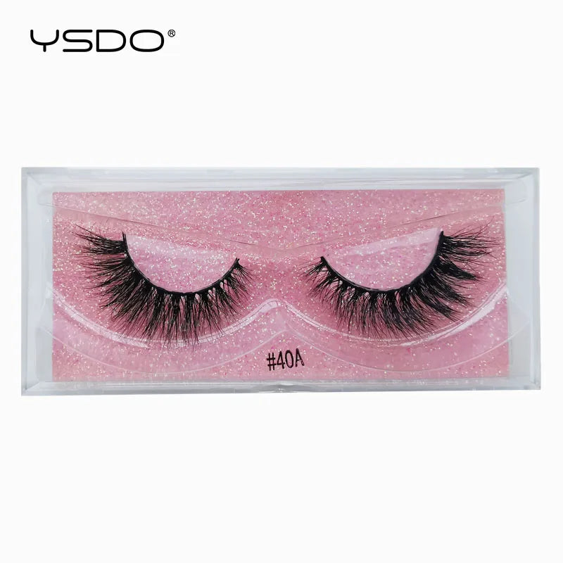 YSDO 1 Pair 3D Mink Lashes Cruelty Free Eyelashes Makeup Maquillaje False Eyelashes Fluffy Fake Lashes Thick Faux Cils Maquiagem