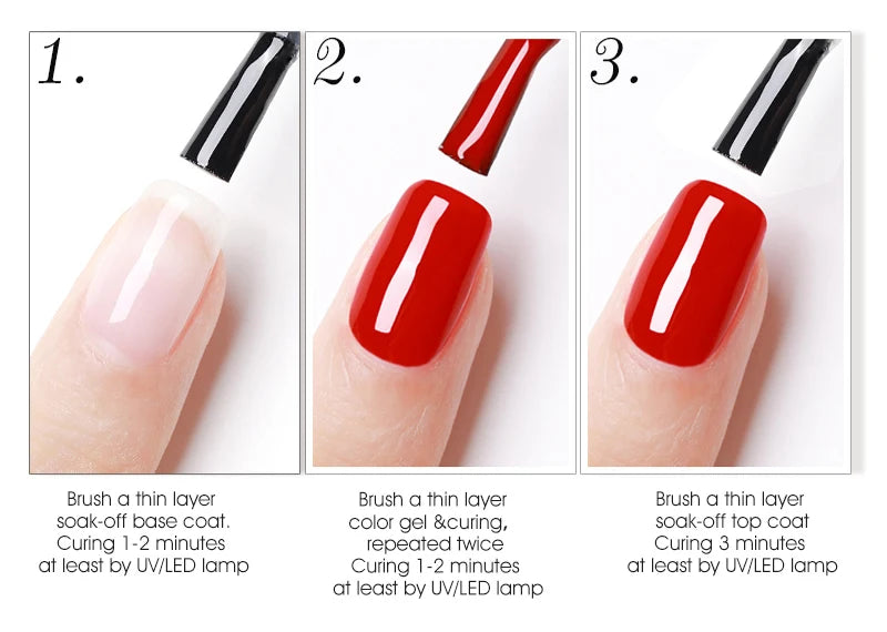 VENALISA 7.5ml Nail Gel Polish VIP4 HEMA Free Semi Permanent Soak off UV LED Nail Gel Varnish Full Coverage Nail Gel Lacquer