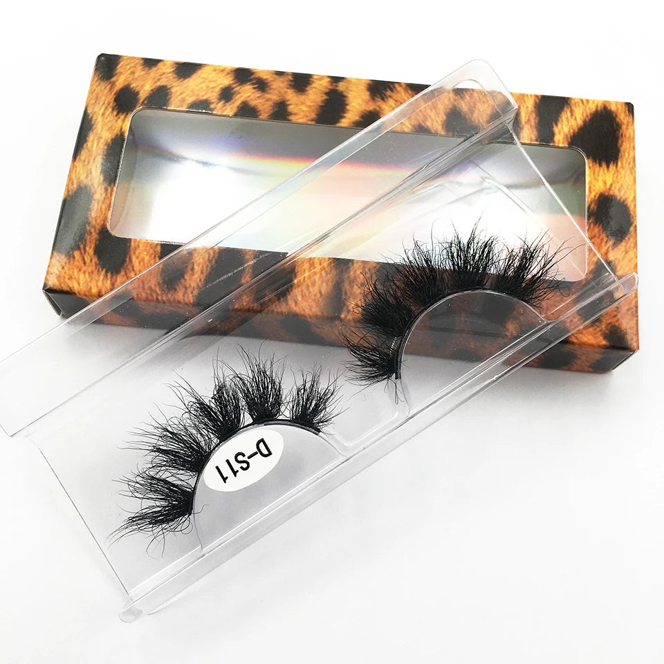 Cruelty Free Fluffy Mink Eyelashes High Quality C/D Curl Soft Wispy Volume Strip Lashes Natural Mink Lashes