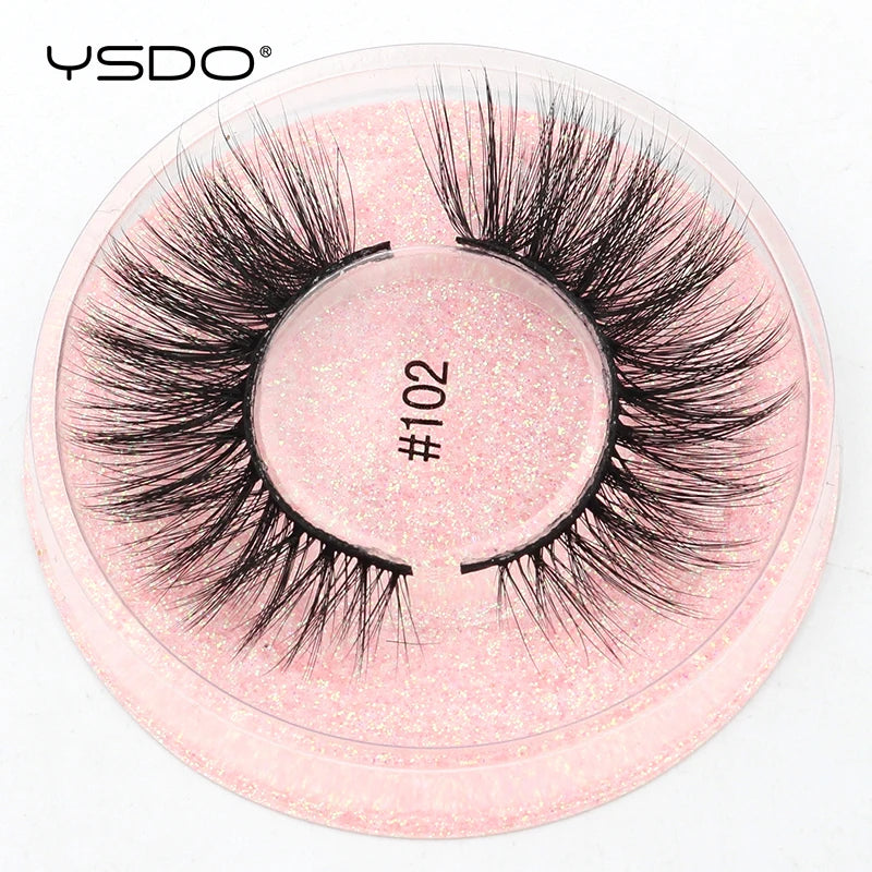 YSDO 1 Pair 3D Mink Lashes Cruelty Free Eyelashes Makeup Maquillaje False Eyelashes Fluffy Fake Lashes Thick Faux Cils Maquiagem