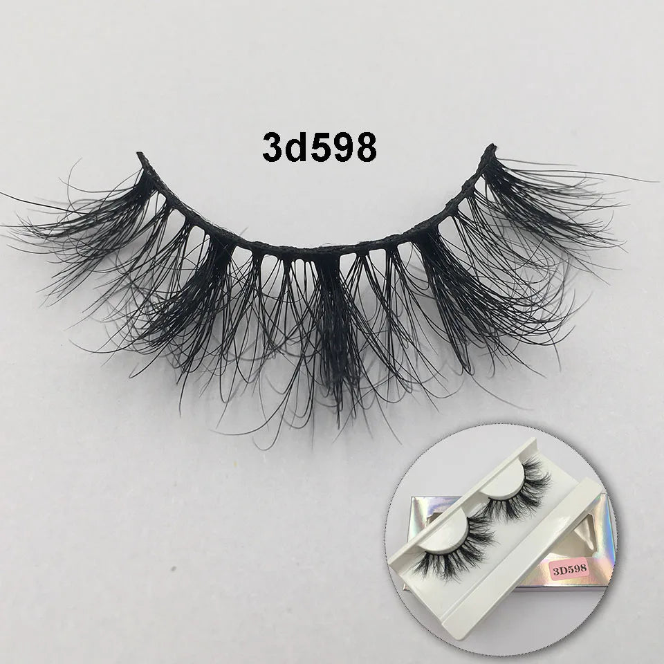 RED SIREN Fluffy Eyelashes 10mm-18mm 3d Mink Eyelashes Handmade Soft Volume Natural Lashes Maquillaje Lash Vendors False Lashes