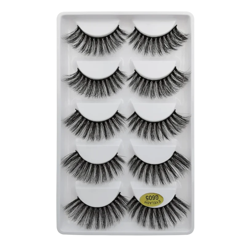 YSDO 3/5 Pairs 3D Mink EyeLashes Natural Hair False EyeLashes Long 100% Dramatic Eye MakeupFake Lashes Fluffy Cilios Lashes G803