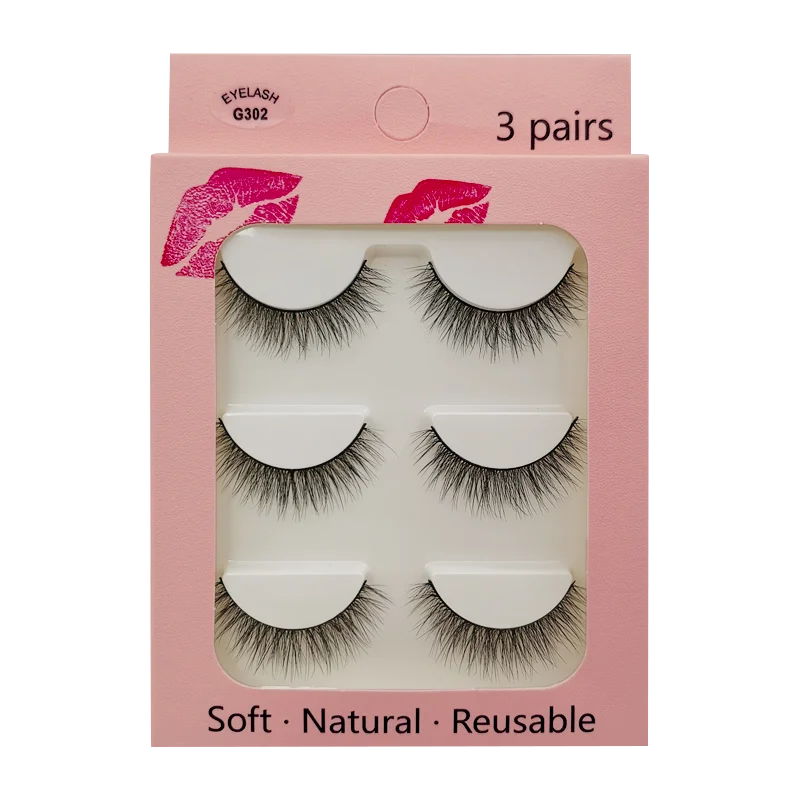 SHIDISHANGPIN Mink Lashes 2/30/50/100 Boxes 3D Eyelashes Luxury Dramatic Volume 3D False Eyelashes Extension Maquiagem