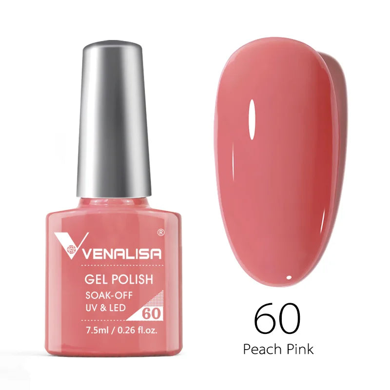 VENALISA 7.5ml Nail Gel Polish VIP4 HEMA Free Semi Permanent Soak off UV LED Nail Gel Varnish Full Coverage Nail Gel Lacquer