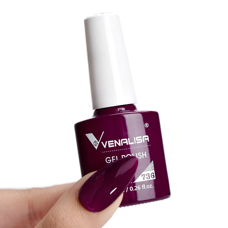 VENALISA 7.5ml Nail Gel Polish VIP4 HEMA Free Semi Permanent Soak off UV LED Nail Gel Varnish Full Coverage Nail Gel Lacquer
