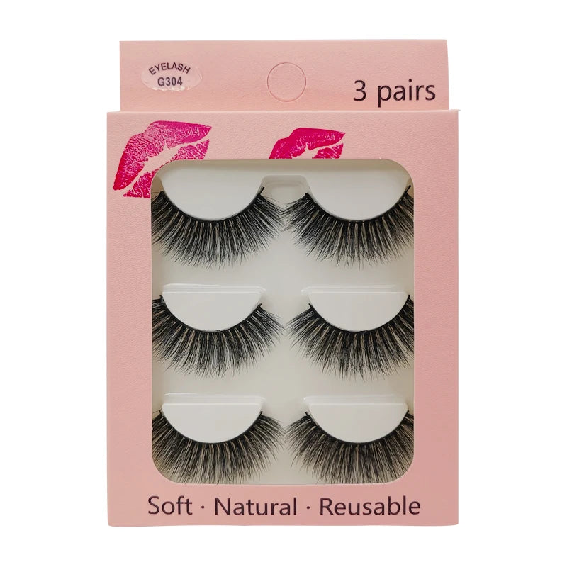SHIDISHANGPIN Mink Lashes 2/30/50/100 Boxes 3D Eyelashes Luxury Dramatic Volume 3D False Eyelashes Extension Maquiagem