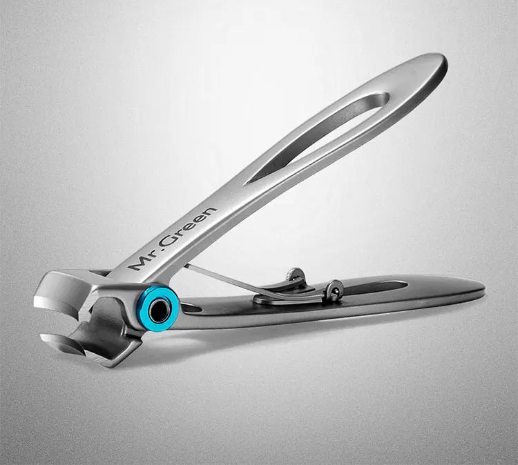 MR.GREEN Nail Clippers Trimmer Stainless Steel Nail Tools Manicure Thick Nails Cutter Scissors with Glass Nail File