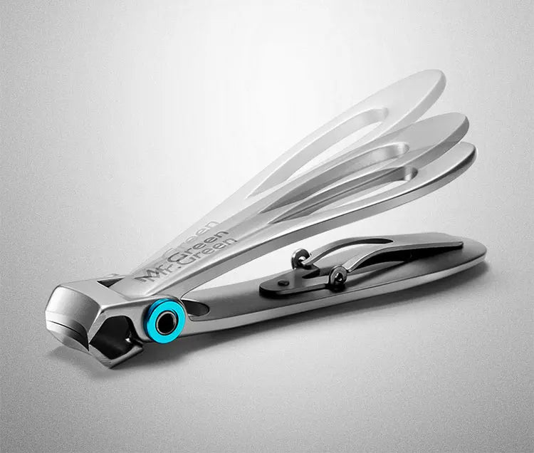 MR.GREEN Nail Clippers Trimmer Stainless Steel Nail Tools Manicure Thick Nails Cutter Scissors with Glass Nail File
