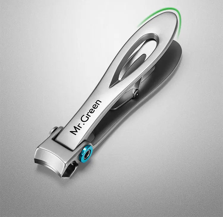 MR.GREEN Nail Clippers Trimmer Stainless Steel Nail Tools Manicure Thick Nails Cutter Scissors with Glass Nail File