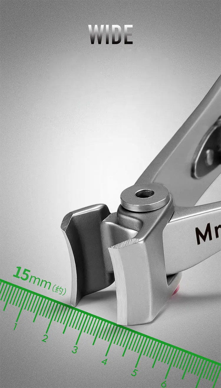 MR.GREEN Nail Clippers Trimmer Stainless Steel Nail Tools Manicure Thick Nails Cutter Scissors with Glass Nail File