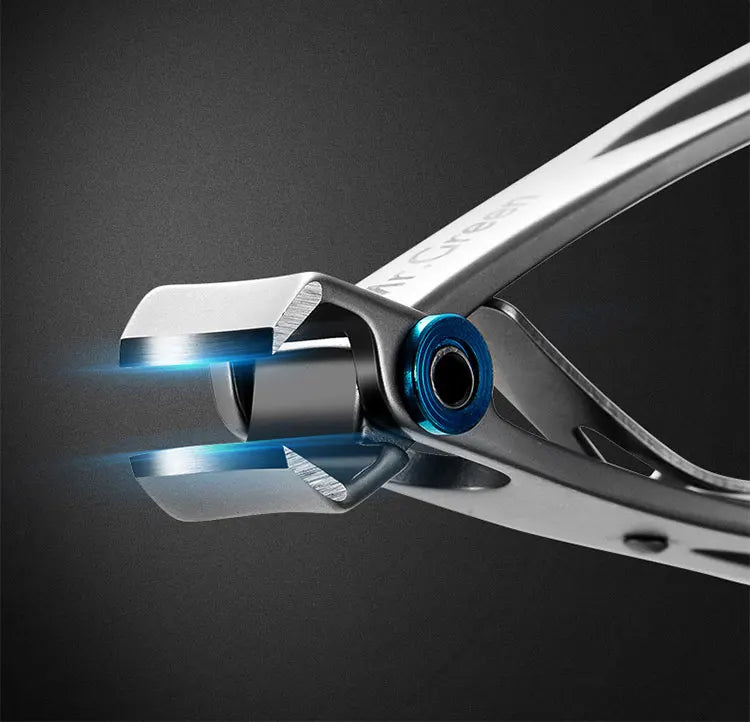 MR.GREEN Nail Clippers Trimmer Stainless Steel Nail Tools Manicure Thick Nails Cutter Scissors with Glass Nail File