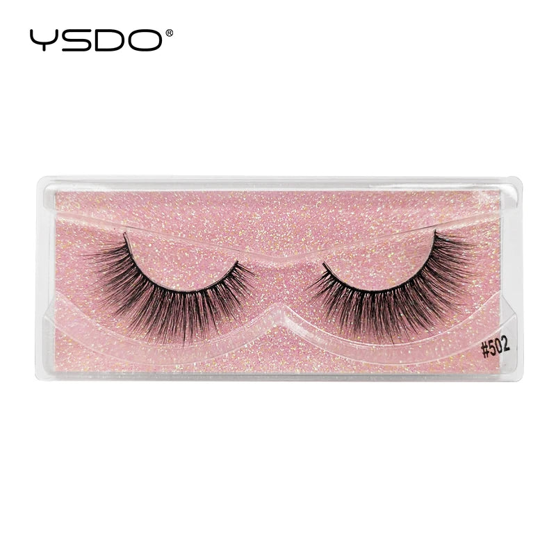 YSDO 1 Pair 3D Mink Lashes Cruelty Free Eyelashes Makeup Maquillaje False Eyelashes Fluffy Fake Lashes Thick Faux Cils Maquiagem