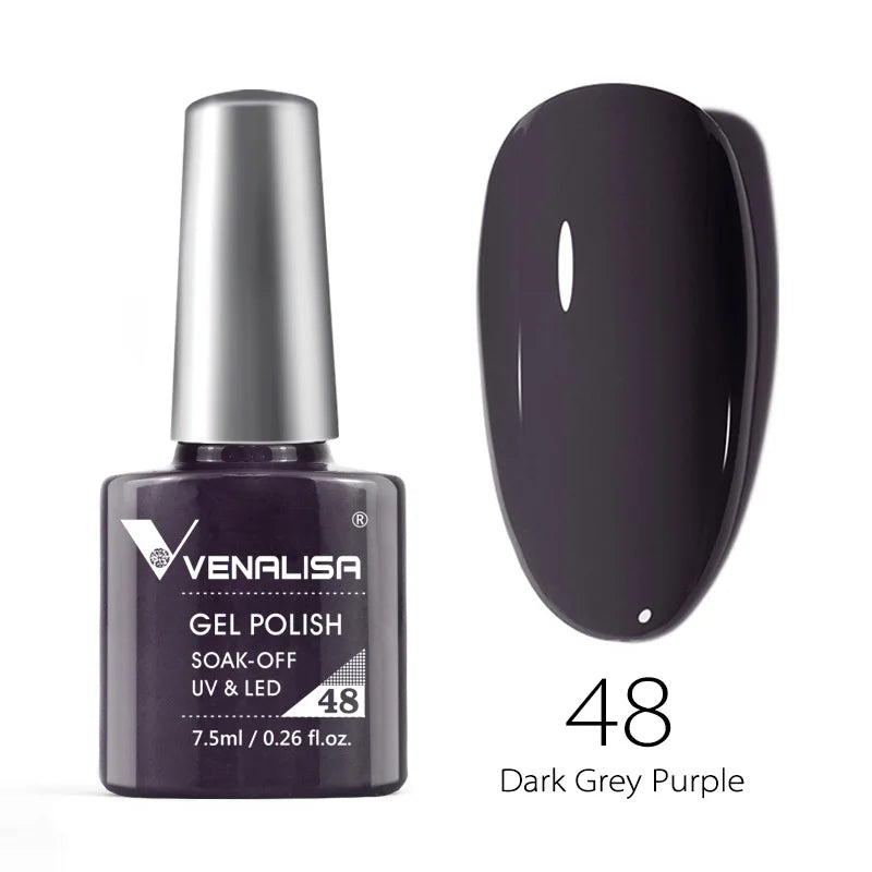VENALISA 7.5ml Nail Gel Polish VIP4 HEMA Free Semi Permanent Soak off UV LED Nail Gel Varnish Full Coverage Nail Gel Lacquer