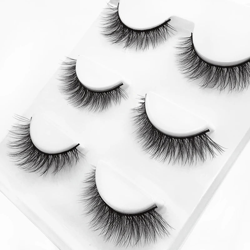 SHIDISHANGPIN Mink Lashes 2/30/50/100 Boxes 3D Eyelashes Luxury Dramatic Volume 3D False Eyelashes Extension Maquiagem