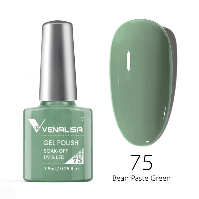 VENALISA 7.5ml Nail Gel Polish VIP4 HEMA Free Semi Permanent Soak off UV LED Nail Gel Varnish Full Coverage Nail Gel Lacquer