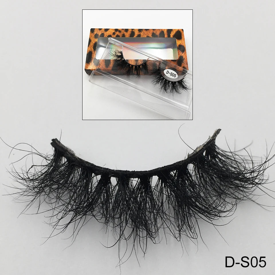 Cruelty Free Fluffy Mink Eyelashes High Quality C/D Curl Soft Wispy Volume Strip Lashes Natural Mink Lashes