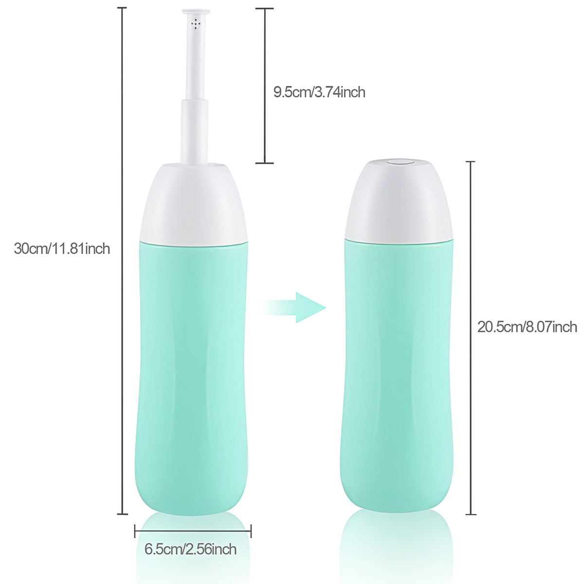 Portable Bidet - Travel Handheld Bidet Bottle with Retractable Spray Nozzle for Hygiene Cleansing Personal Care 400ml With Bag