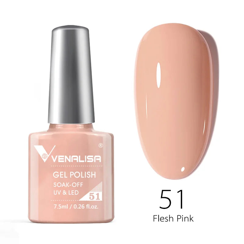 VENALISA 7.5ml Nail Gel Polish VIP4 HEMA Free Semi Permanent Soak off UV LED Nail Gel Varnish Full Coverage Nail Gel Lacquer