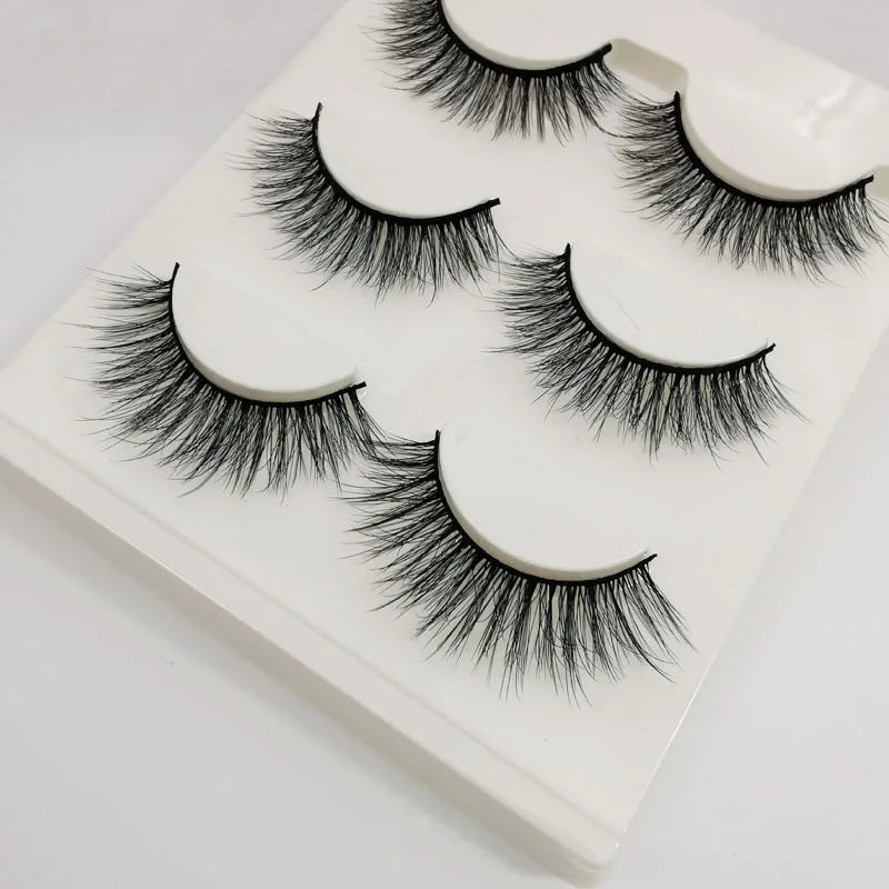 SHIDISHANGPIN Mink Lashes 2/30/50/100 Boxes 3D Eyelashes Luxury Dramatic Volume 3D False Eyelashes Extension Maquiagem