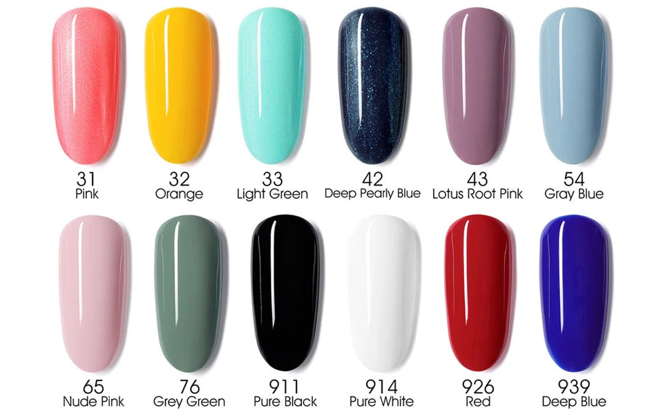 VENALISA 7.5ml Nail Gel Polish VIP4 HEMA Free Semi Permanent Soak off UV LED Nail Gel Varnish Full Coverage Nail Gel Lacquer