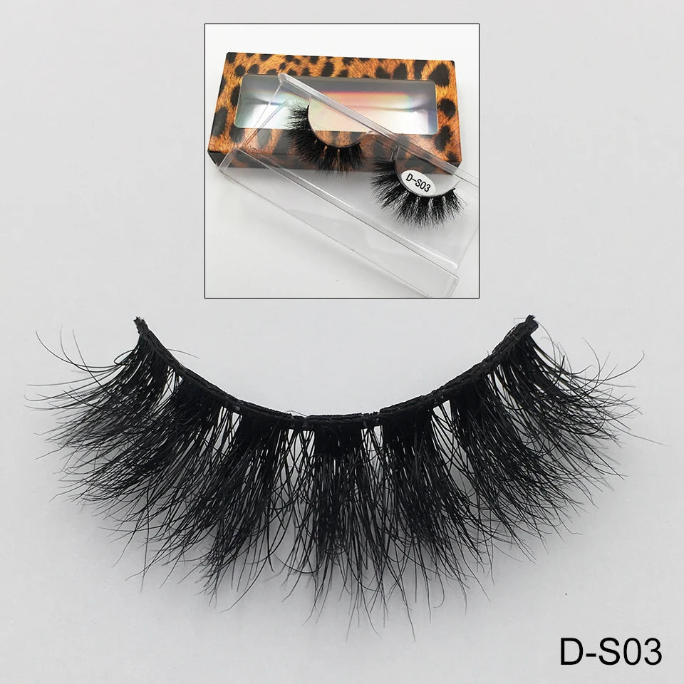 Cruelty Free Fluffy Mink Eyelashes High Quality C/D Curl Soft Wispy Volume Strip Lashes Natural Mink Lashes
