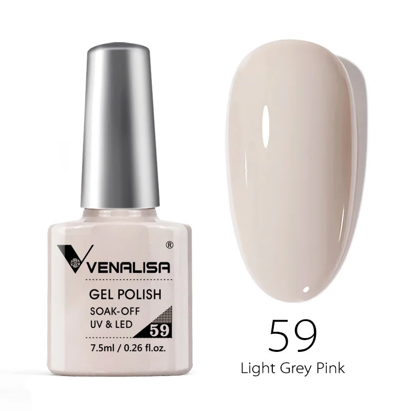 VENALISA 7.5ml Nail Gel Polish VIP4 HEMA Free Semi Permanent Soak off UV LED Nail Gel Varnish Full Coverage Nail Gel Lacquer
