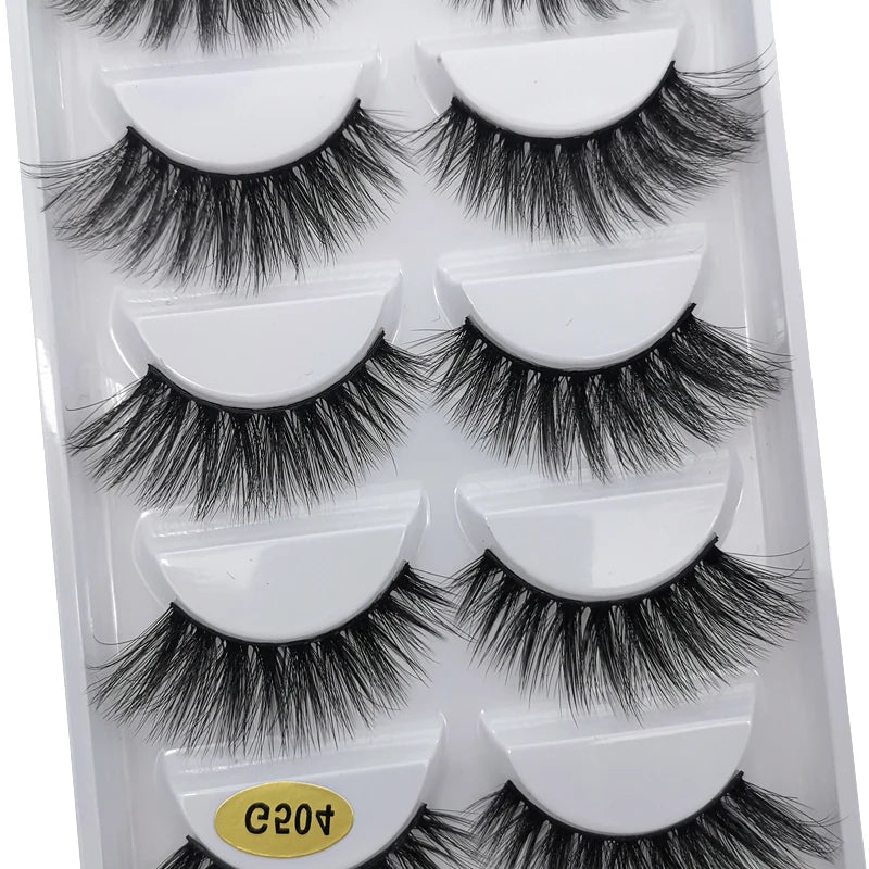 YSDO 3/5 Pairs 3D Mink EyeLashes Natural Hair False EyeLashes Long 100% Dramatic Eye MakeupFake Lashes Fluffy Cilios Lashes G803