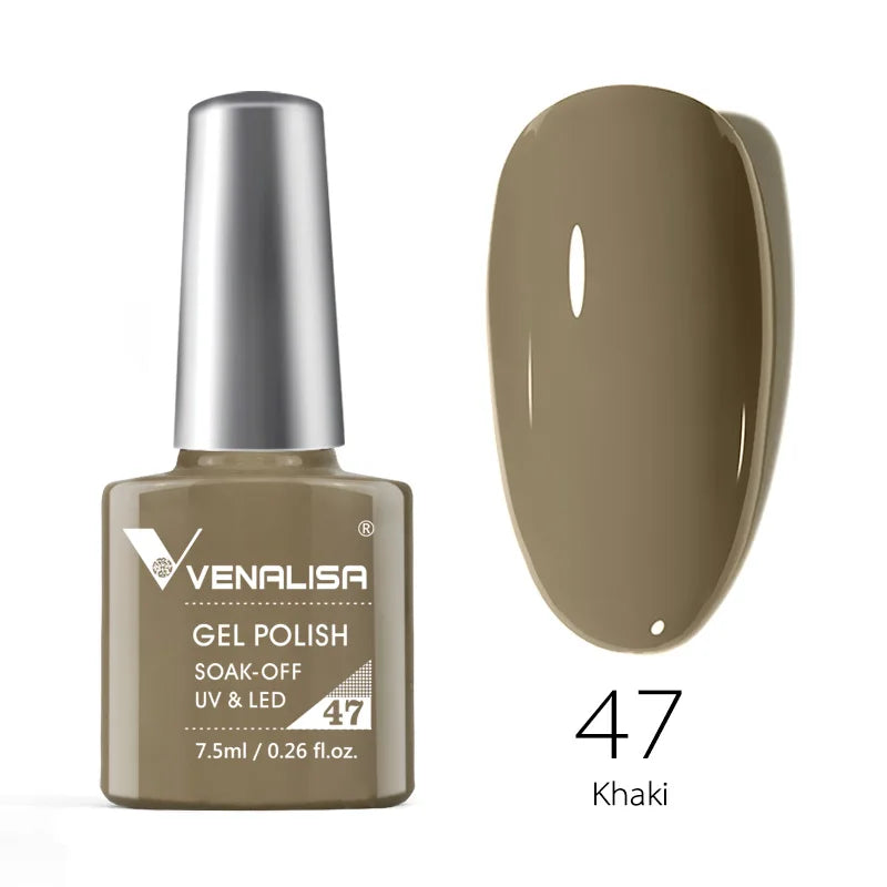 VENALISA 7.5ml Nail Gel Polish VIP4 HEMA Free Semi Permanent Soak off UV LED Nail Gel Varnish Full Coverage Nail Gel Lacquer