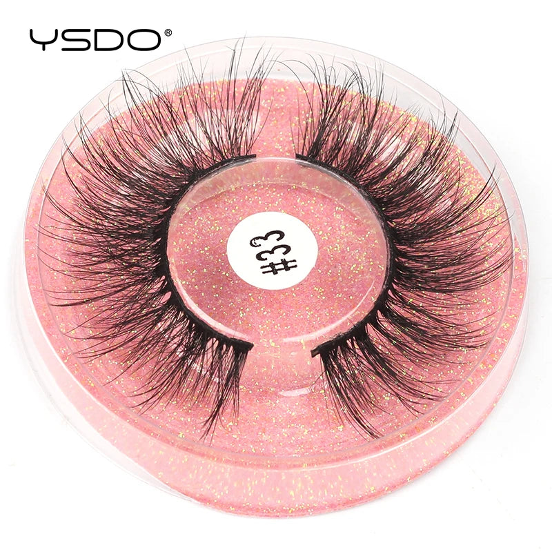YSDO 1 Pair 3D Mink Lashes Cruelty Free Eyelashes Makeup Maquillaje False Eyelashes Fluffy Fake Lashes Thick Faux Cils Maquiagem